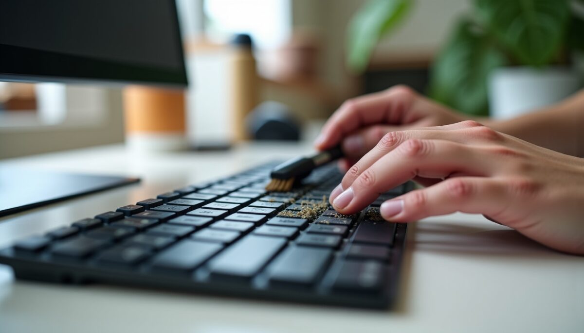 Nettoyer un clavier d’ordinateur sans l’abîmer : méthode sûre, rapide et vraiment efficace